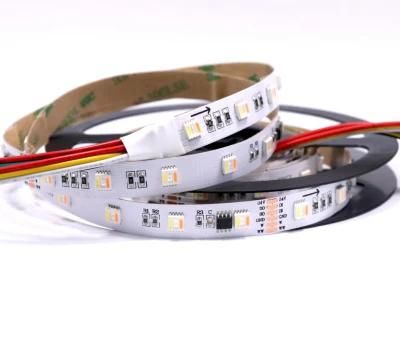 3 Years Warranty DC 12V/ 24V Ce&amp; RoHS Approval RGB+Ww Five Chips Flexible LED Strip Light