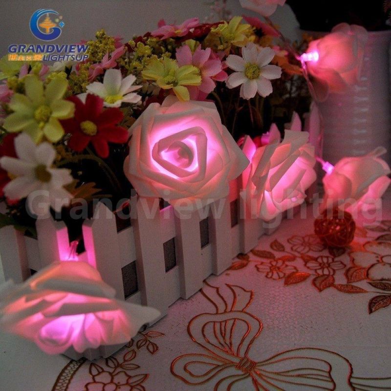 Proposal Wedding Decorative Artificial LED Rose Flower Light