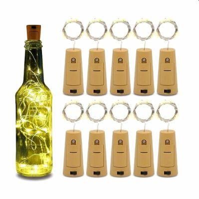 2m LED Wine Bottle Lights Cork Battery Powered Garland