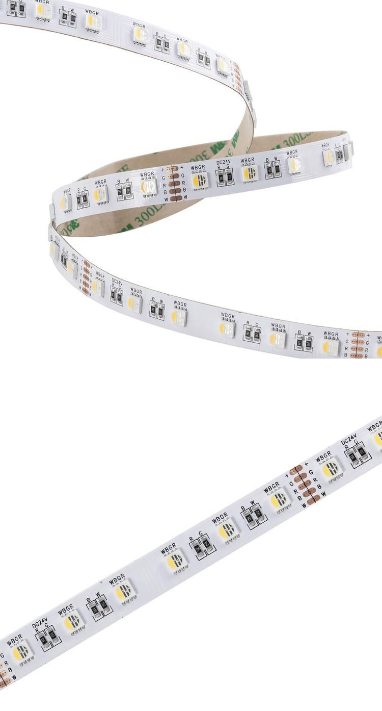 IP20 RGBW 4 in 1 Chips SMD Flexible LED Strip