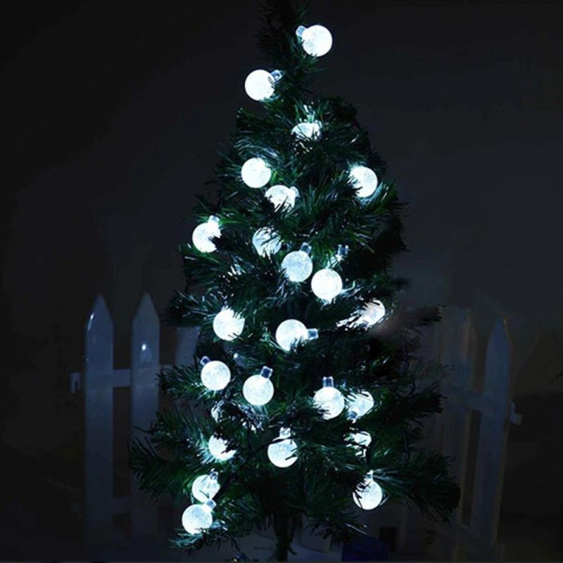 20LED Colorful Crystal Ball Solar Globe Fairy Lights