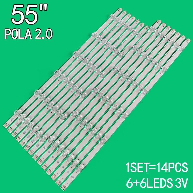 Wholesale LED TV Backlight for LG Lz5501lgepwa-Dl84-R Rev. 0 a Type/LG Innotek Pola 2.0 55" L Type