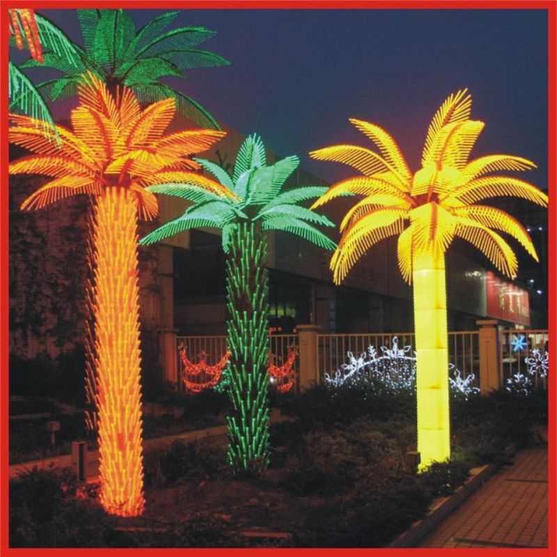 Outdoor 3m 5m 8m Artificial LED Palm Tree Light