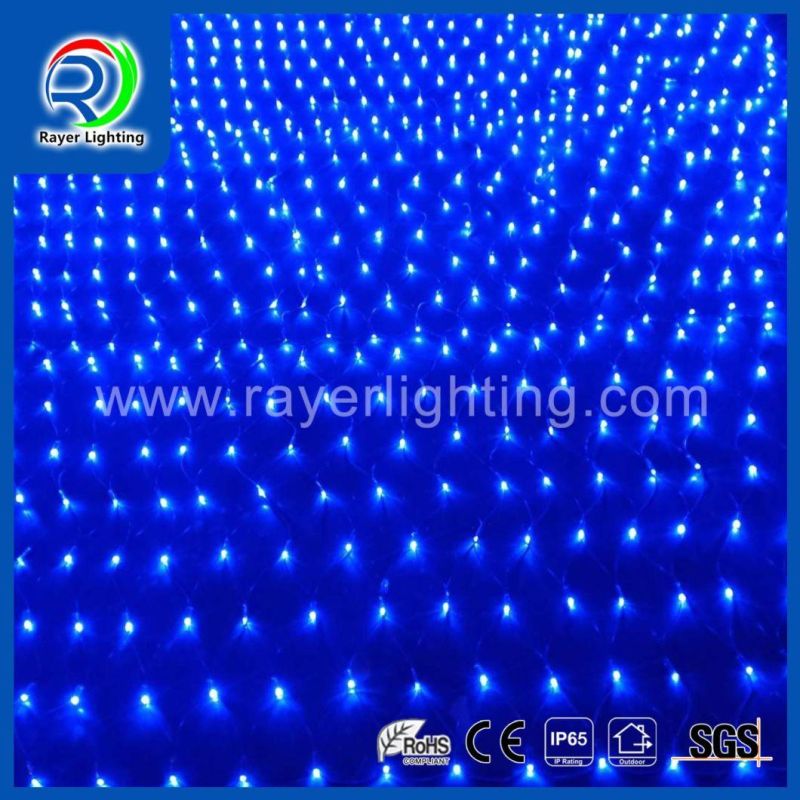 RGB Color LED Christmas Net Light Lighting Mesh for Square Pillar