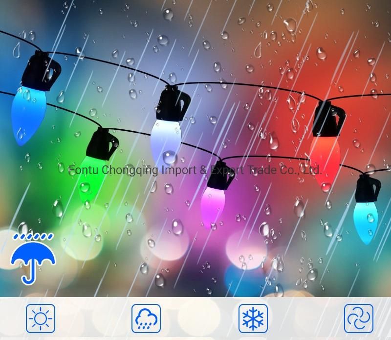 S14 G40 Smart LED String Light Ball, RGB 16 Million Colours Twinkle Lights, APP Control Strawberry Ball for Garden Holiday etc