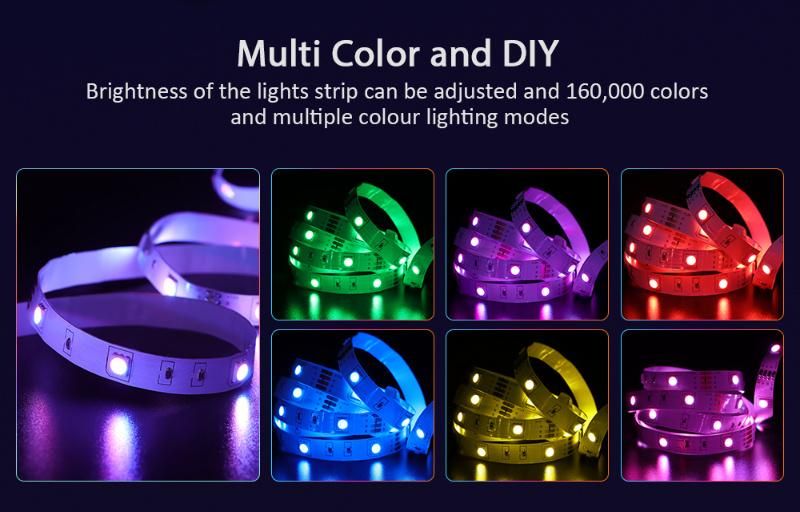 12V 5050 2835 SMD 5m 10m Lamp LED Tiras Luz Luce LED Remote Control Smart WiFi RGB Waterproof Flexible LED Strip Light