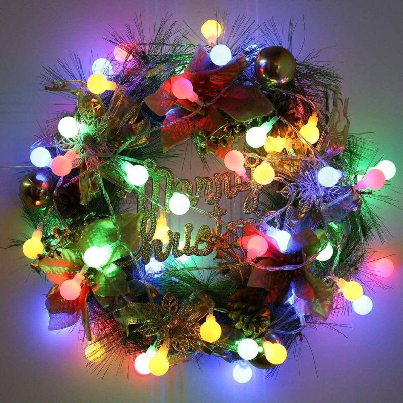 LED Globe String Lights Plug in with Remote Control Timer 8 Lighting Modes Decorative Lighting for Home/Wedding/Christmas