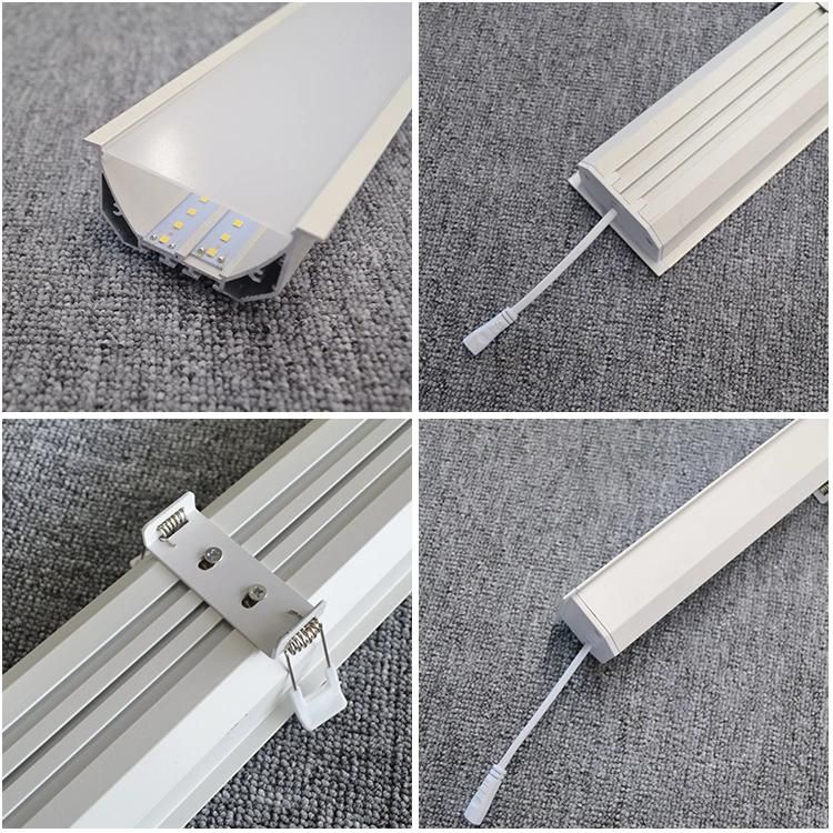 75X40 LED Linear Indoor Lamp Recessed Light Office Pendant LED Lighting in Aluminium LED Profile Light Housing