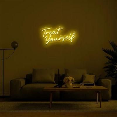 Koncept Drop Shipping New Arrival Neon Light Electronic Letter Bar Shop Advertising Treat Yourself LED Neon Sign Light