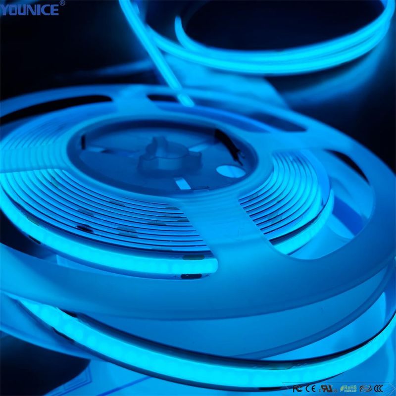 2700K-6500K White Color 8mm Width DC24V 528LEDs/M 45.45mm Cut Unit LED COB Strip