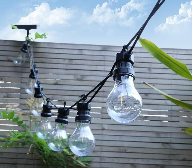 A19 A60 G50 LED Bulbs Garden Patio Outside String Festoon Lights