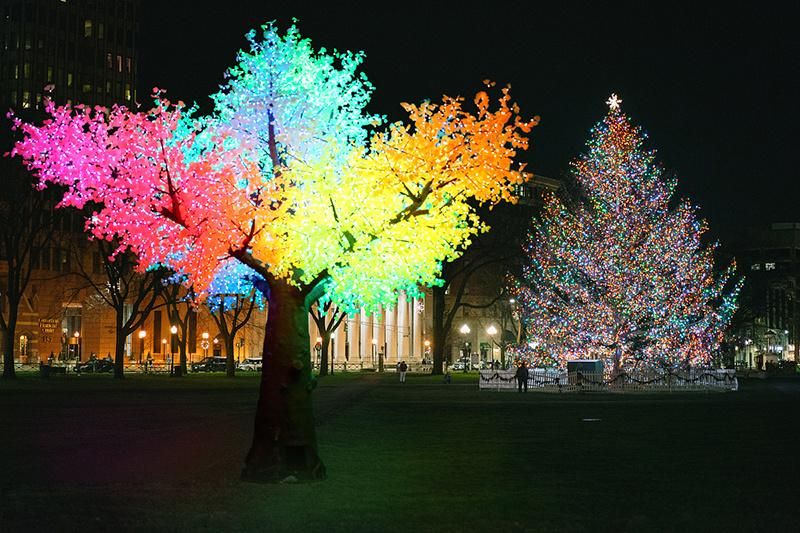 Event Decor Artificial Landscaping Cherry LED Light Trees