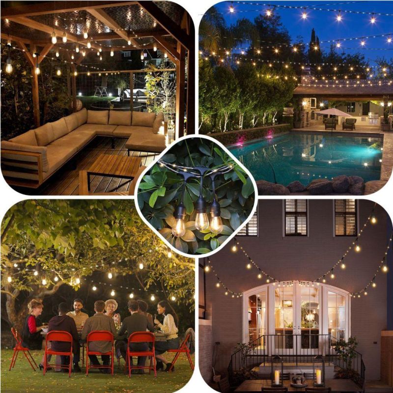 Connectable E27 S14 Bulb Outdoor LED String Light for Wedding