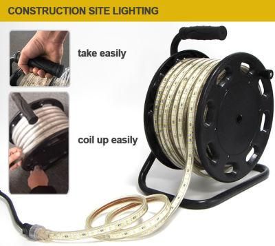 230V 180LED*2 Dual Side View 25m LED Strip Portable Kit for Tunnel/Stair/Warehouse/Worksite Temportary Illumination