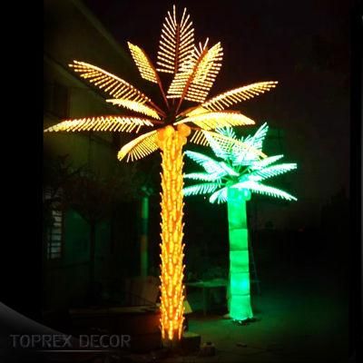 Quality Wholesale Christmas Lights Big Bulbs Custom Color Optional Artificial Palm Tree Tops