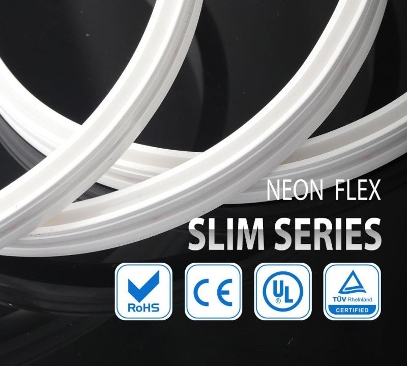 LED Neon Strip Flex Light SMD2835 12V 24V Slim Silicone IP67 Waterproof Flexible Tube Light