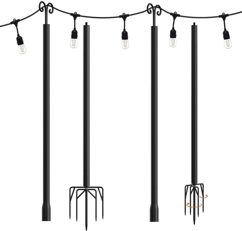 String Lights Poles for Your Garden, Patio, Wedding, Party, Birthday Decorations