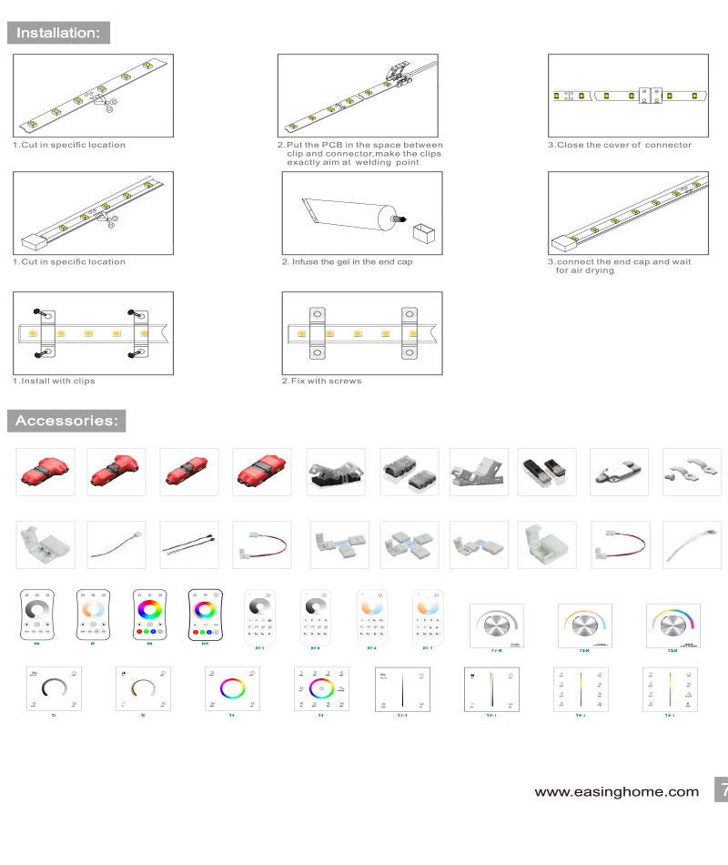 Newest Strip Light SMD2110 Super Slim Multifunctional High Density Flexible LED Strip with 240/700 LEDs Per Meter