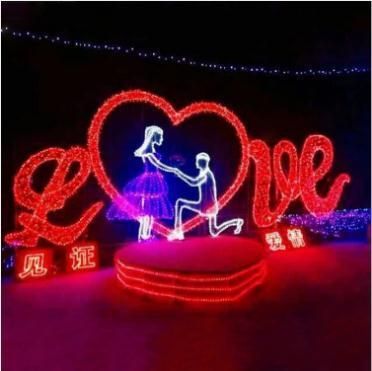 Halloween LED Heart Shaped Outdoor Decoration Motif Light