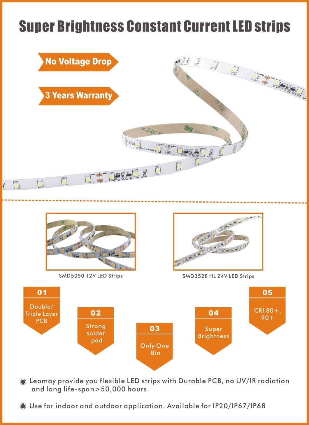 3 Years Warranty Constant Current SMD2835 constant current LED Strip