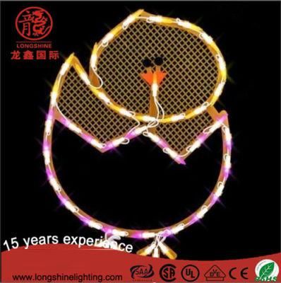 220V Waterproof Changeable LED Motif Rope Light for Easter Egg