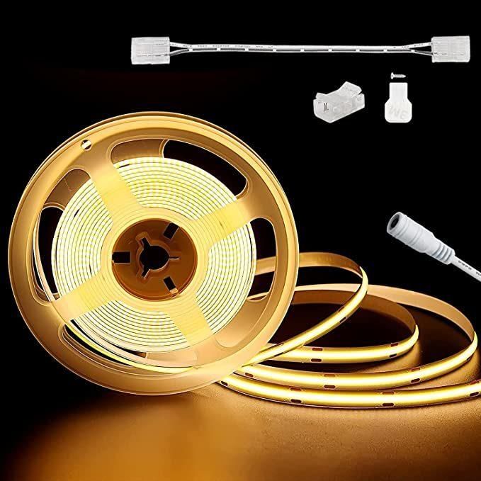 Waterproof IP68 COB Flexible Rope Light 12V 24V LED Strip with CE Certificated