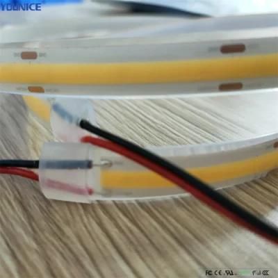 PCB8mm Width 320LEDs/M DOT Free 100lm/W DC12V LED COB Strip