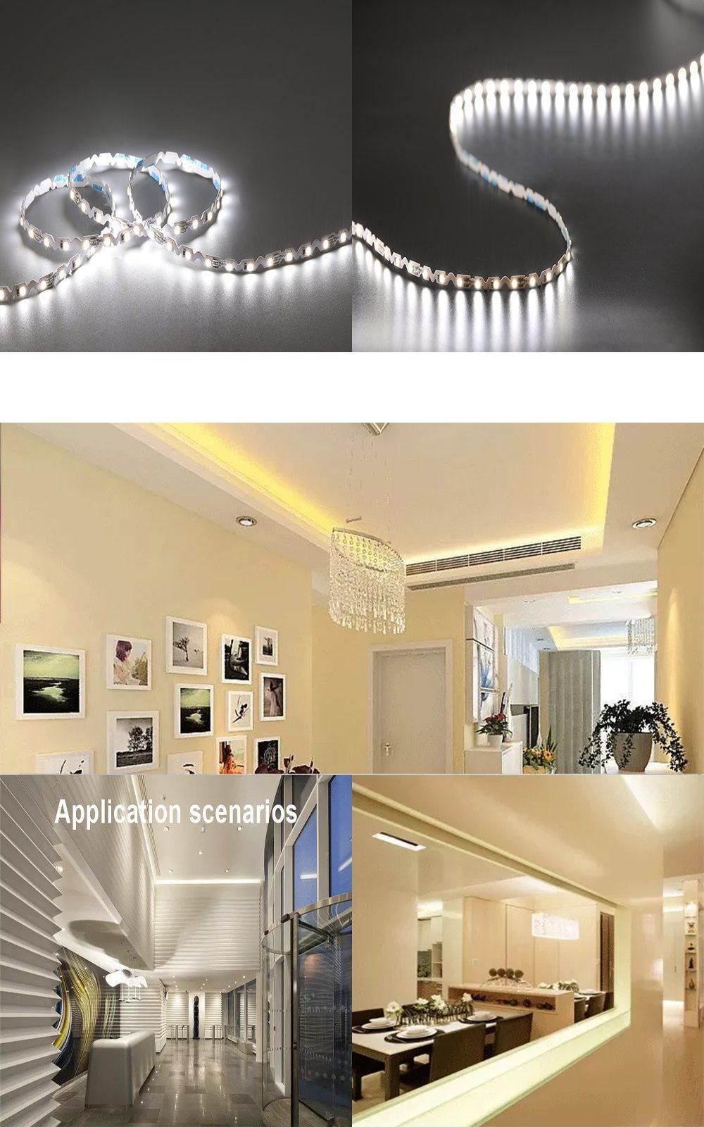 S Shape 2835 Any-Angle Bendable LED Strip Flexible Tape 12V LED Strip Lights S Shape Double Panel SMD 2835 Strip Light