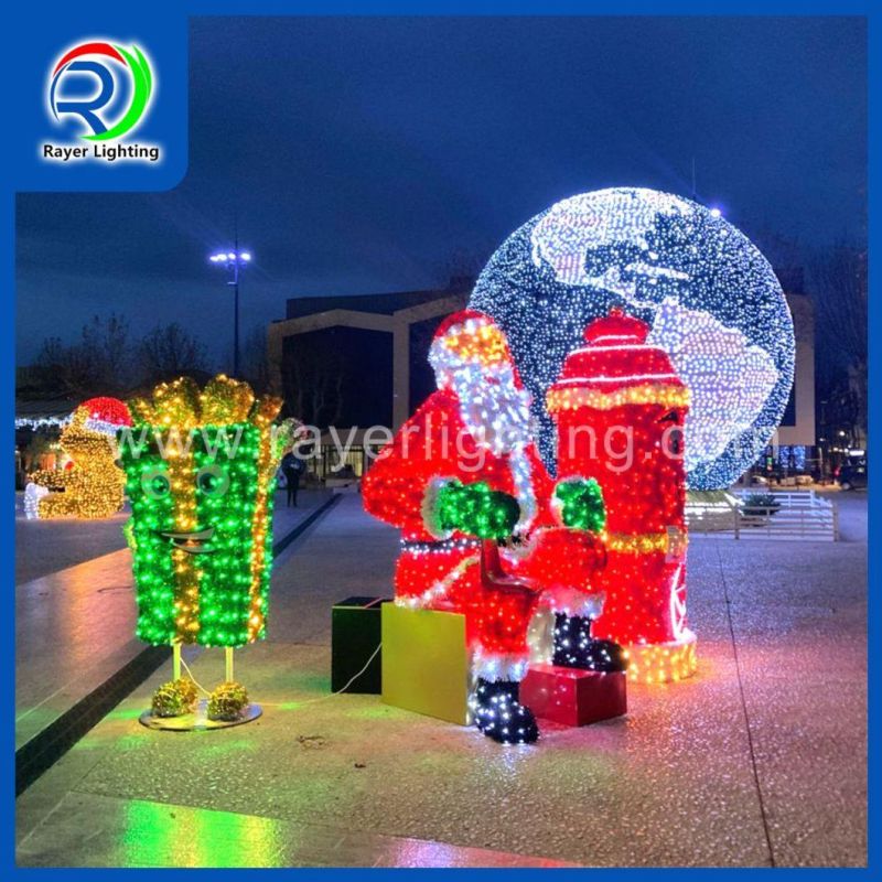 Christmas Decoration Chrismast Light 3D LED Motif Ligts LED Santa