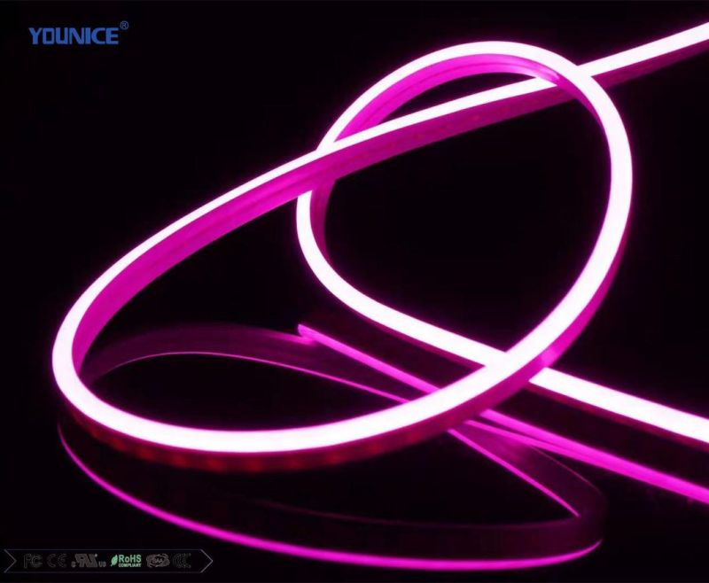 9.6W DC12/24V R/G/B/Y/O/W/W DC24V Size 5*12mm Side Bending LED Flexible Neon Strip