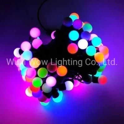 5m 16feet 50 LED Colour Changing Disco Fading Twinkling LED Christmas Fairy Light with Berry Covers