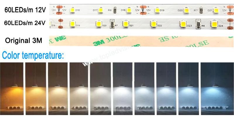 Outdoor Solar Strip Light LED Strip 24V 2835 LED Strip Various Colors Available