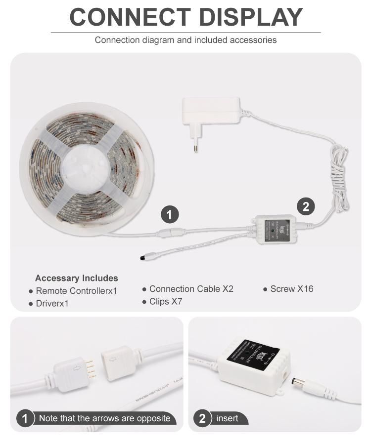 RGB with Modes Waterfall for Wall and Window Lighting Strip LED Lights