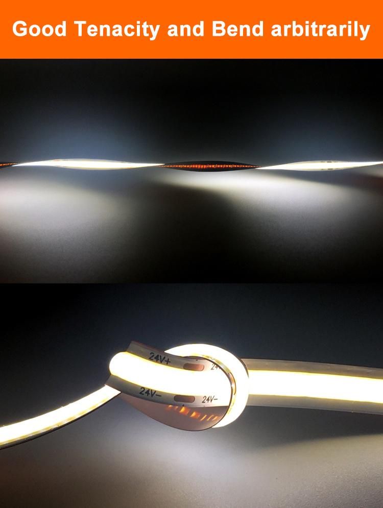 COB High Brightness No Dots 400chip Flexible COB LED Strip Light