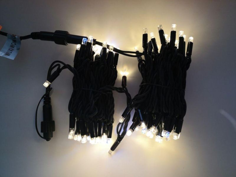 Black Rubber Fairy Lights Icicle Christmas Light Lighting Chains LED Light