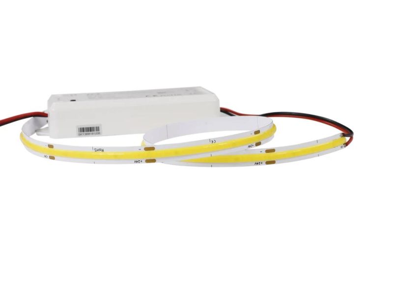 Factory Price 576LEDs/M DC24V COB Dual Color Strip Lights CCT 2700K-6500K Flexible COB LED Strip Light