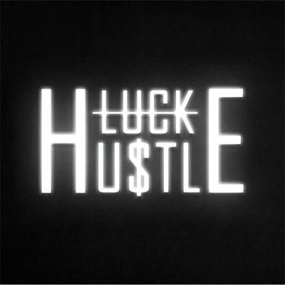 No MOQ Drop Shipping Illuminated Custom Light No Luck Pure Hustle LED Neon Sign Letters