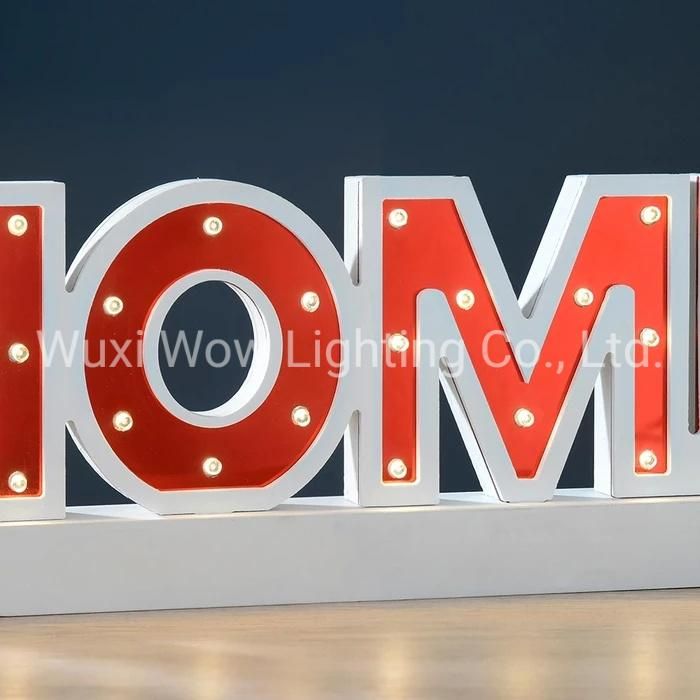 Sign with Base Christmas Decoration Wood 38 Cm - Red - Home