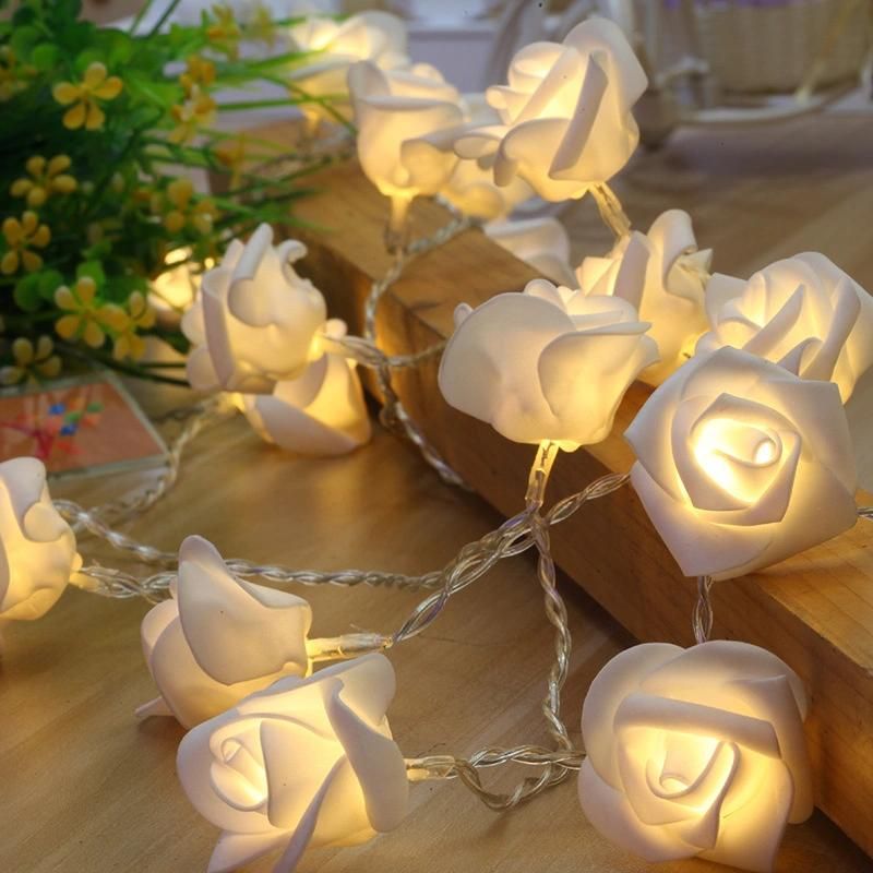 LED Roses String Lights for Valentine′ S Day Layout