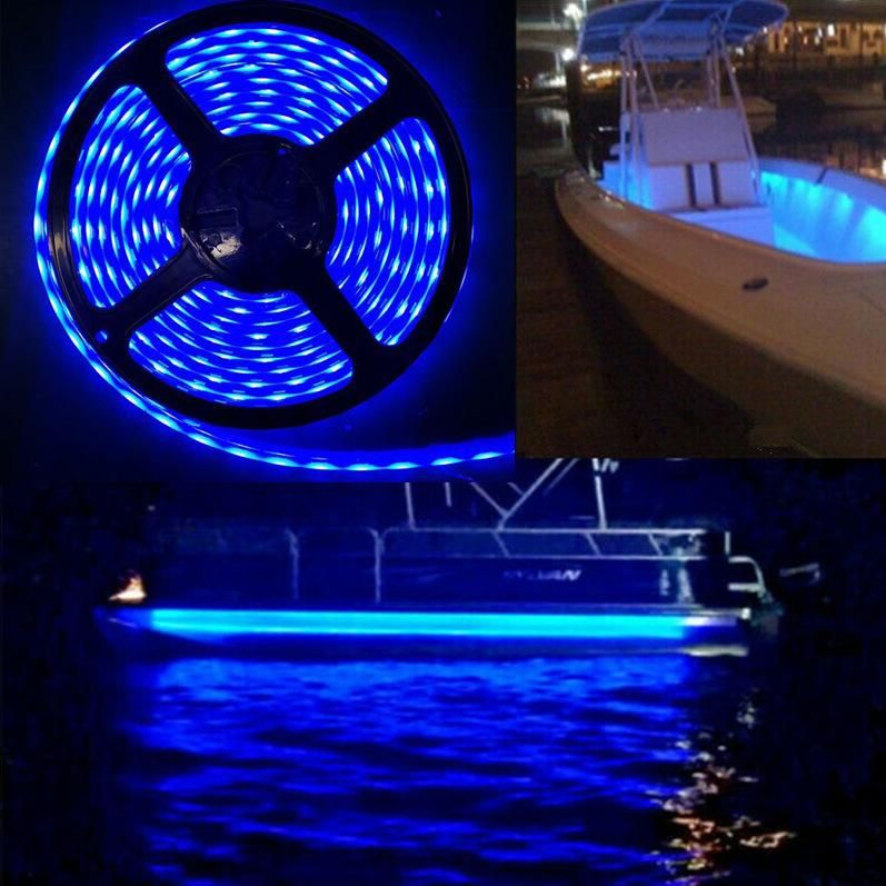 5050SMD RGB LED Strip Light Remote Control Strip Lighting LED for Boat