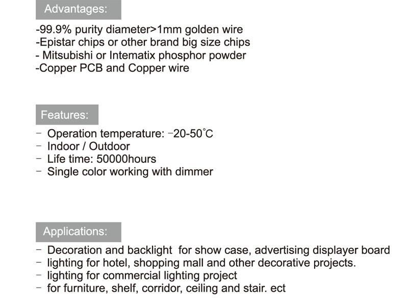 High Efficency 3000K 6000K Color Temperature Flexible COB LED Strip for Linear Light