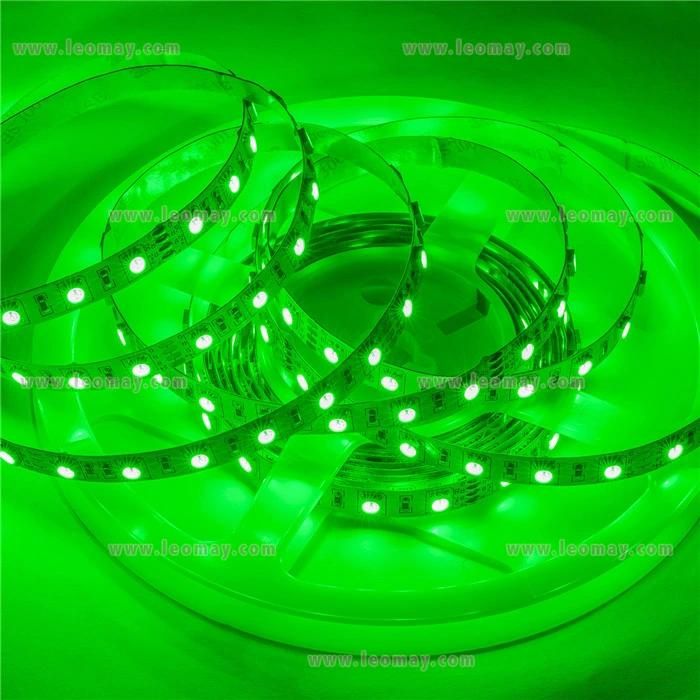 Green Color 5050 LED Strips with 3 Chips in One Lead