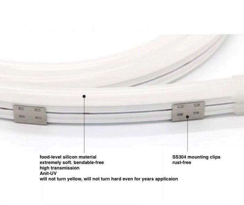 DC12V/24V Ap302 Neon Flex Tube Profile with 2835SMD 120LED/M IP67 Outdoor Linear Light LED Silicone LED Aluminum Profile