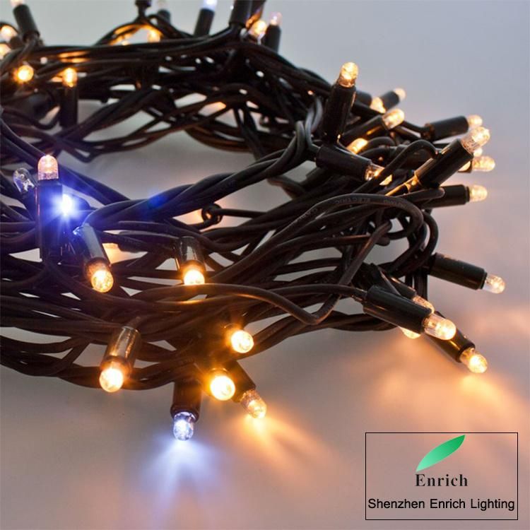 Waterproof LED String Rubber Wire Christmas Light for Birthday Wedding Party Bedroom Patio