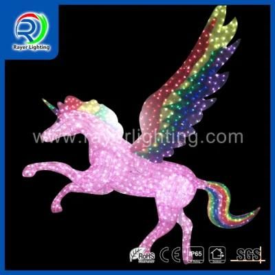 Lighting Unicorn Christmas Decoration Light Outdoor LED Motif Lights