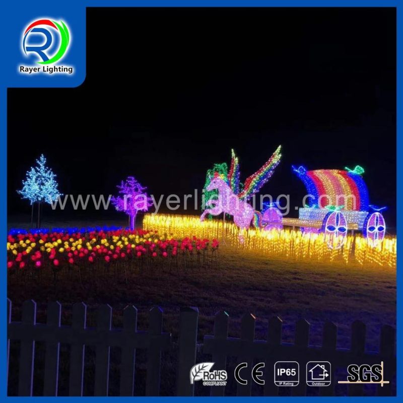 Lighting Unicorn Christmas Decoration Light Outdoor LED Motif Lights