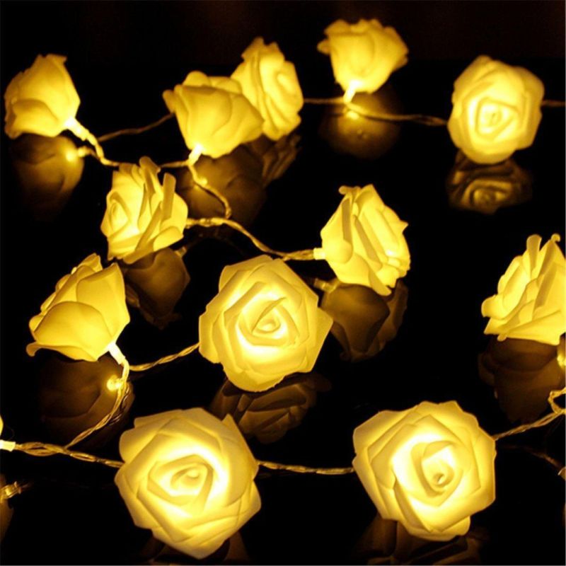 LED Christmas Party Indoor Decorationrose String Lights