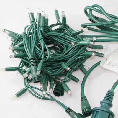 CE RoHS 220V - 240V Rubber Cable LED String Chain Light