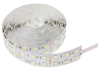 High Brightness 28.8W/M Double Row 5050SMD Flexible LED Strip Light