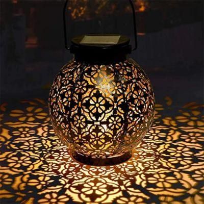 Christmas Decoration LED Solar Hollow Pattern Lights Outdoor Waterproof Garden Lights